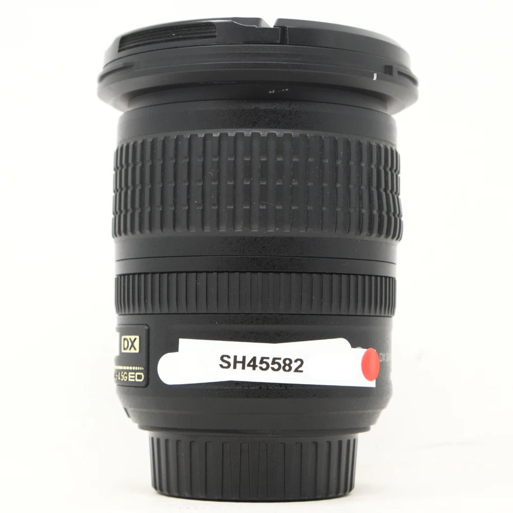 Used Nikon AF-S 10-24mm F3.5-4.5G ED DX lens (Hood SH45582)