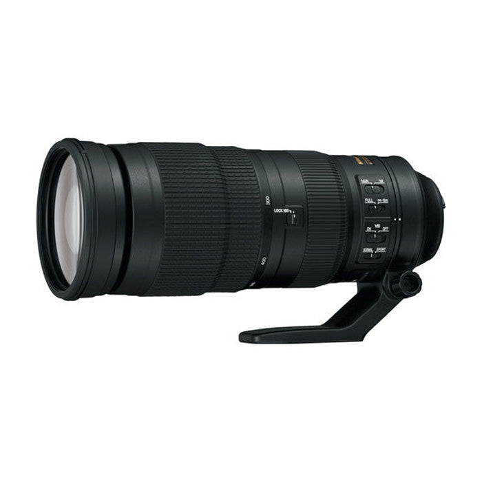 Nikon 200-500mm f5.6 E AF-S NIKKOR ED VR Lens side angle