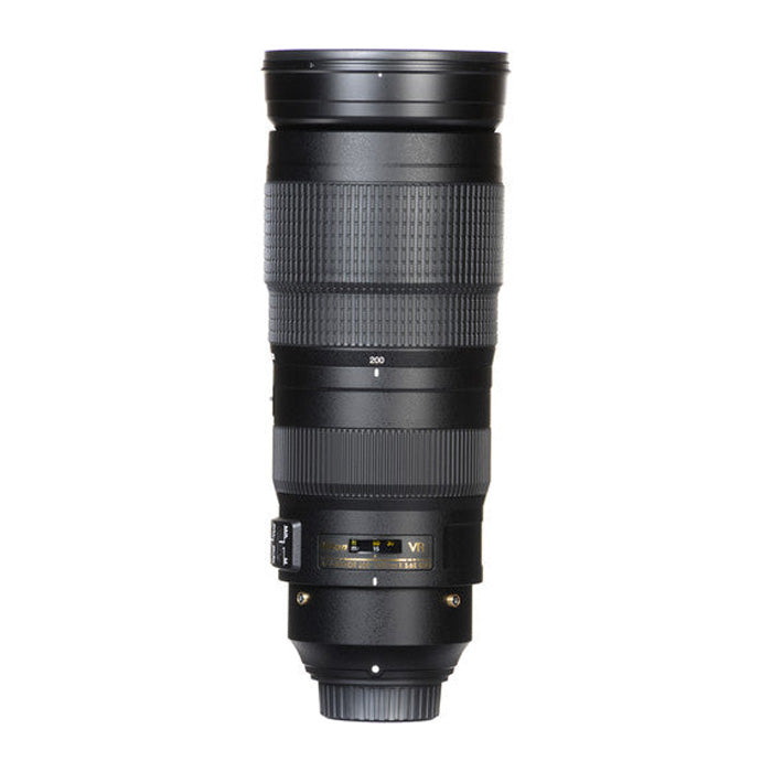 Nikon 200-500mm f5.6 E AF-S NIKKOR ED VR Lens top angle