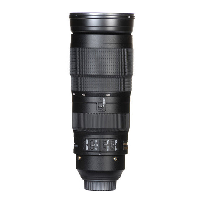 Nikon 200-500mm f5.6 E AF-S NIKKOR ED VR Lens side angle