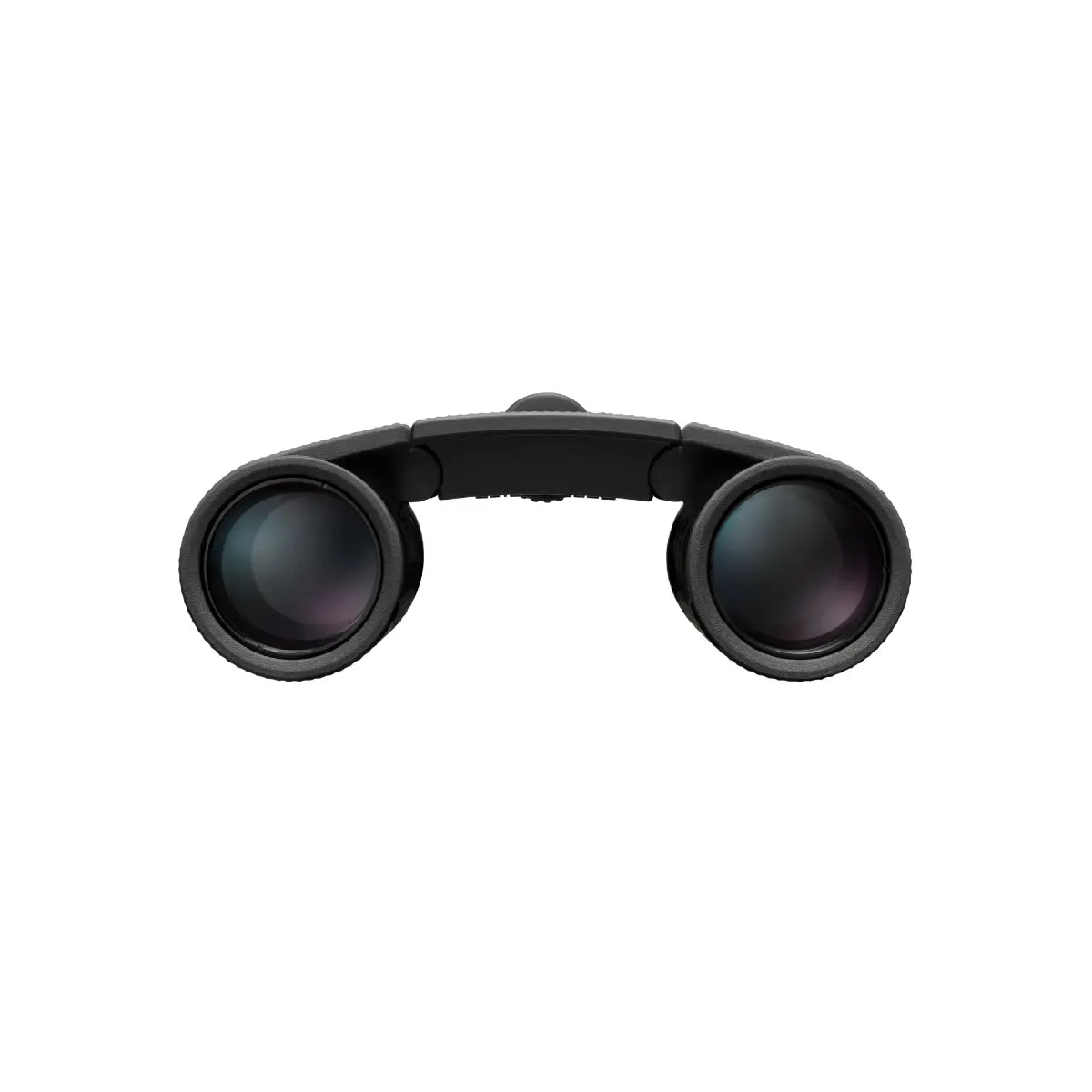 Black binoculars on a white background