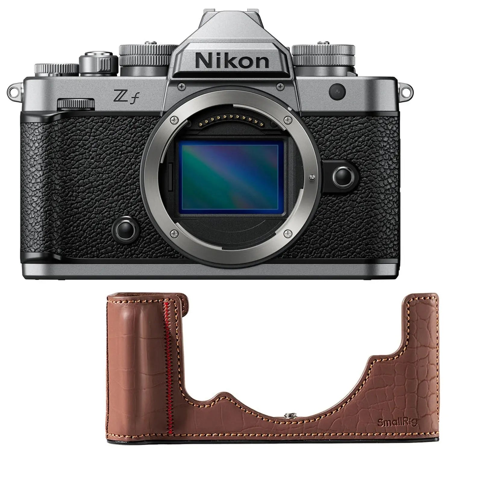 Nikon Zf Digital Camera Body with Smallrig Leather Case - Silver