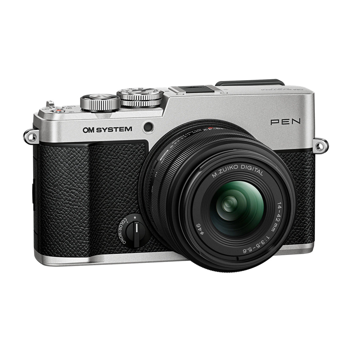 OM-System PEN with M.Zuiko Digital 14-42mm F3.5-5.6 III Lens – Silver