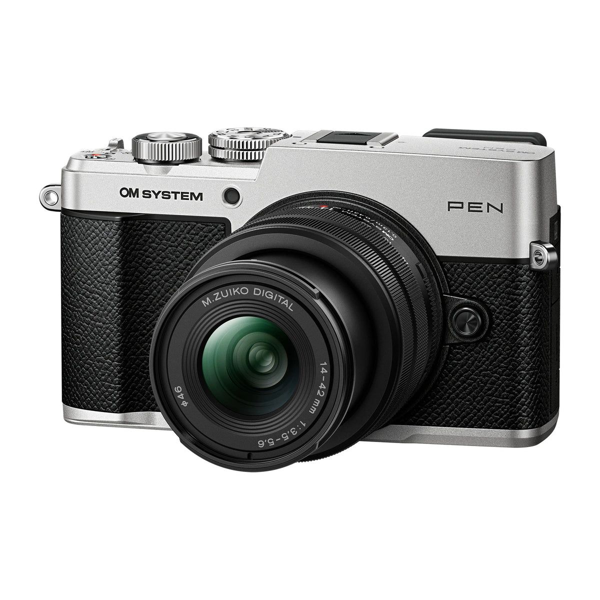 OM-System PEN with M.Zuiko Digital 14-42mm F3.5-5.6 III Lens – Silver