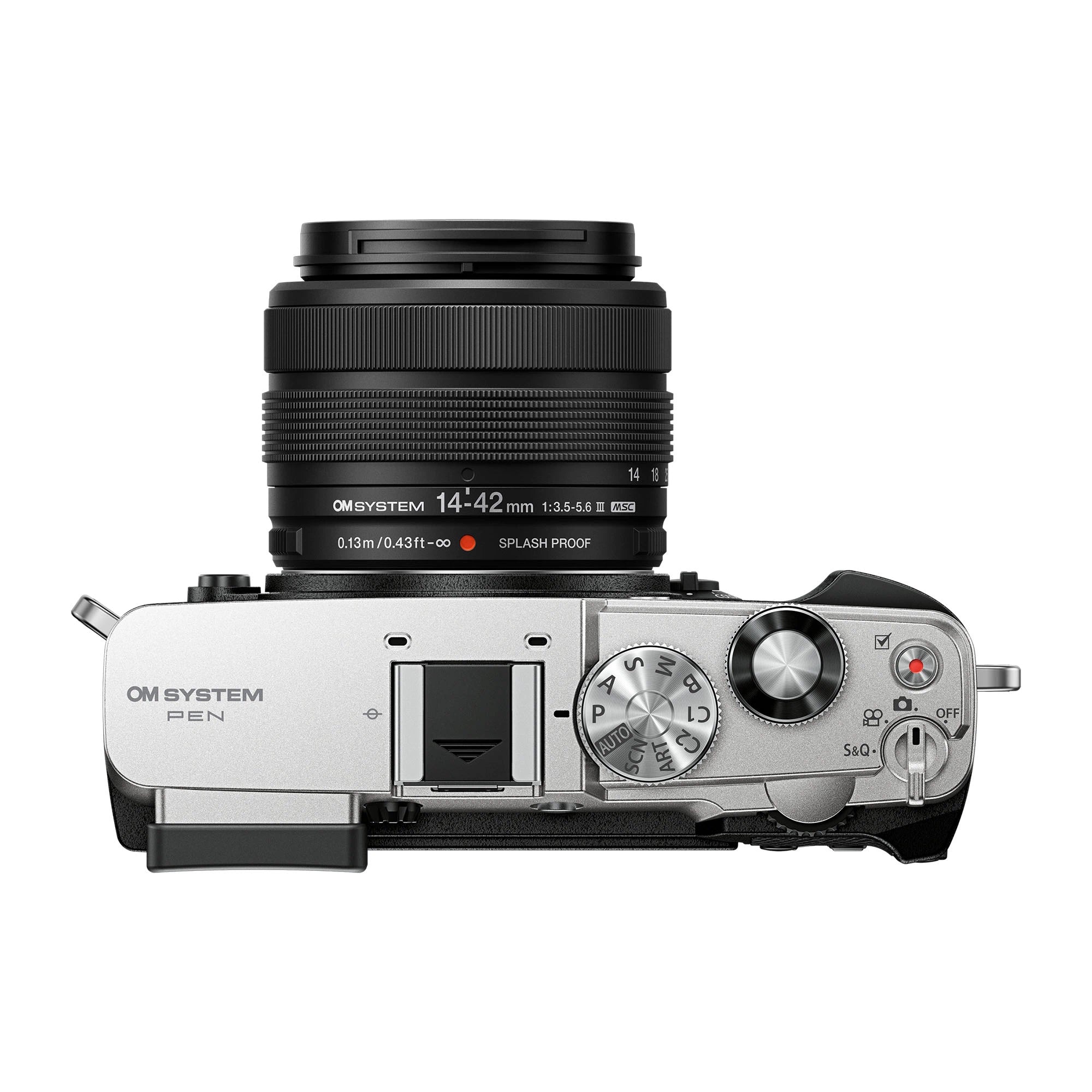 OM-System PEN with M.Zuiko Digital 14-42mm F3.5-5.6 III Lens – Silver