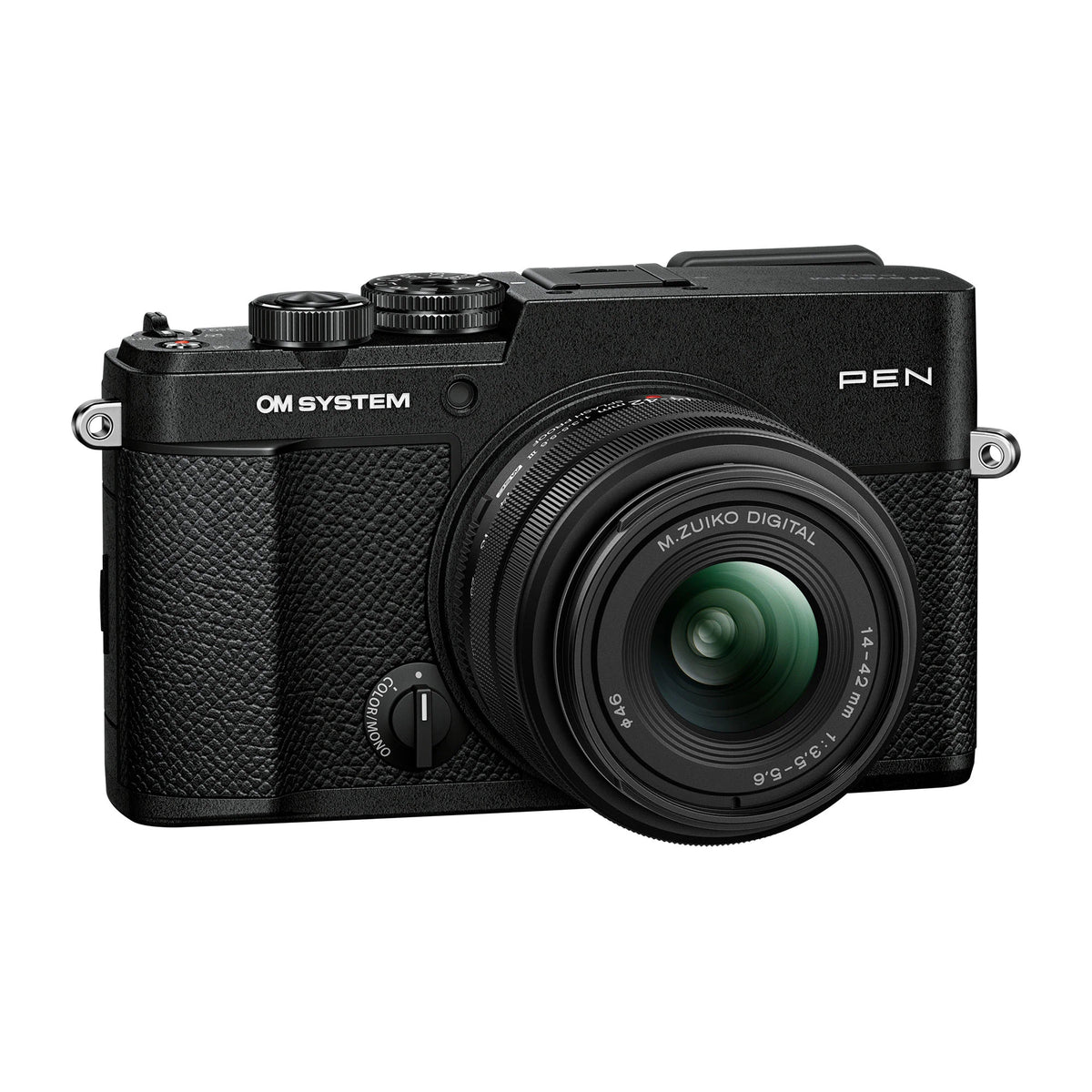 OM-System PEN with M.Zuiko Digital 14-42mm F3.5-5.6 III Lens – Black