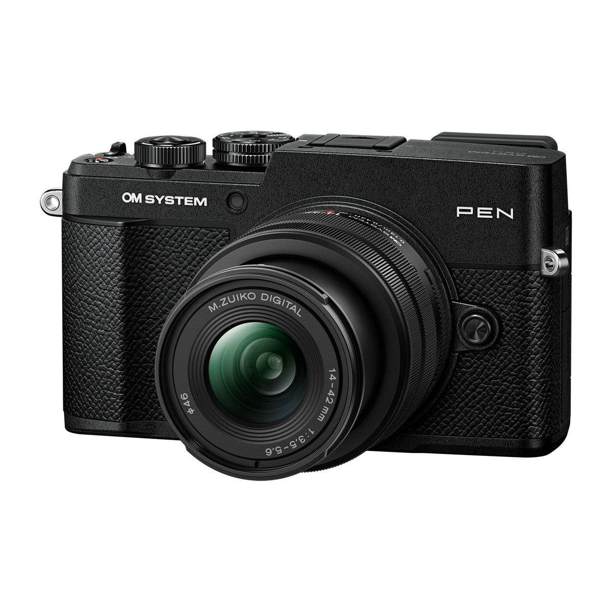 OM-System PEN with M.Zuiko Digital 14-42mm F3.5-5.6 III Lens – Black