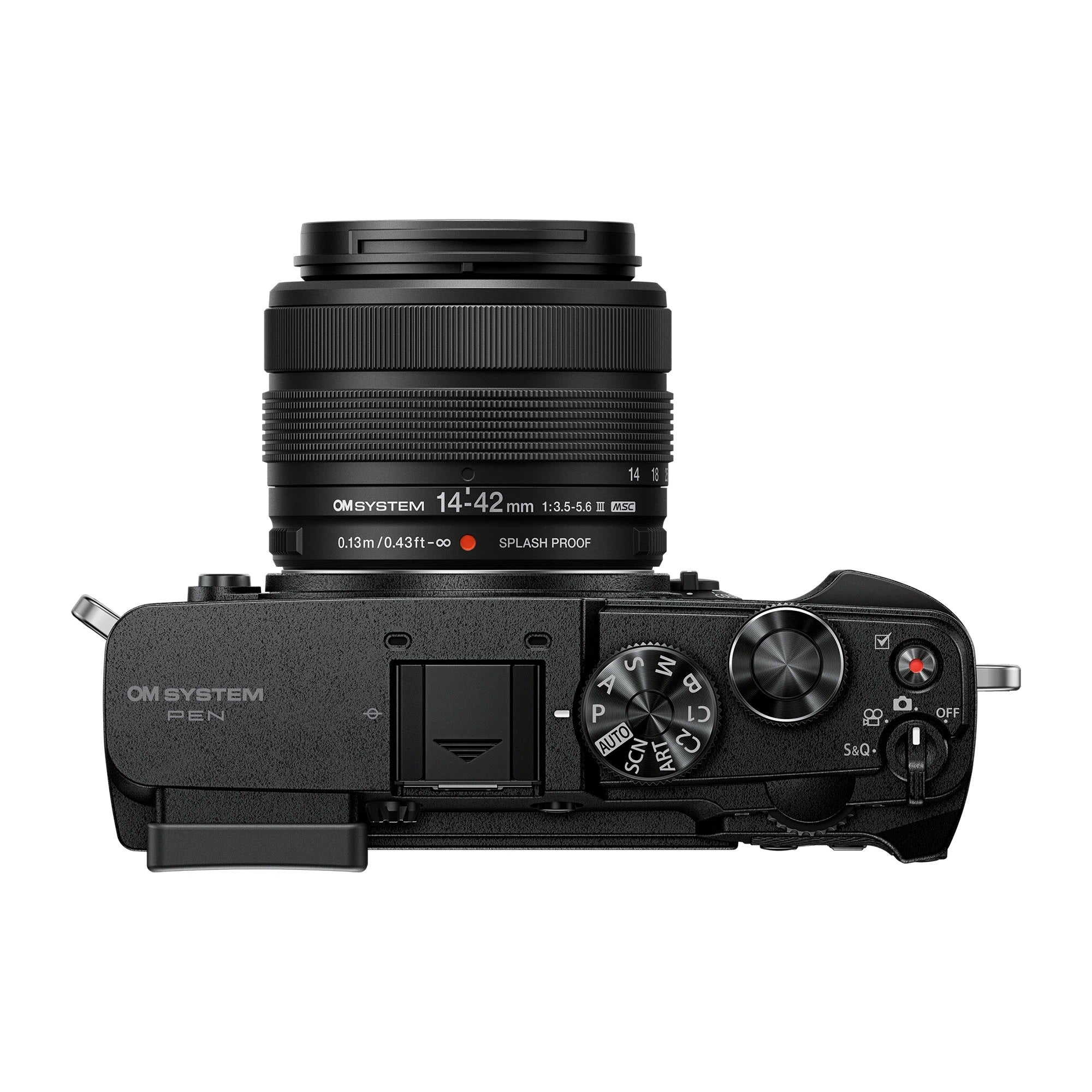 OM-System PEN with M.Zuiko Digital 14-42mm F3.5-5.6 III Lens – Black