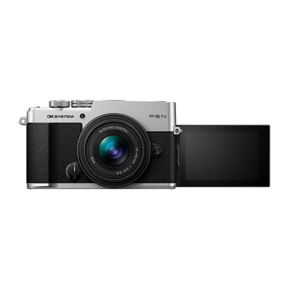 OM-System PEN with M.Zuiko Digital 14-42mm F3.5-5.6 III Lens – Silver