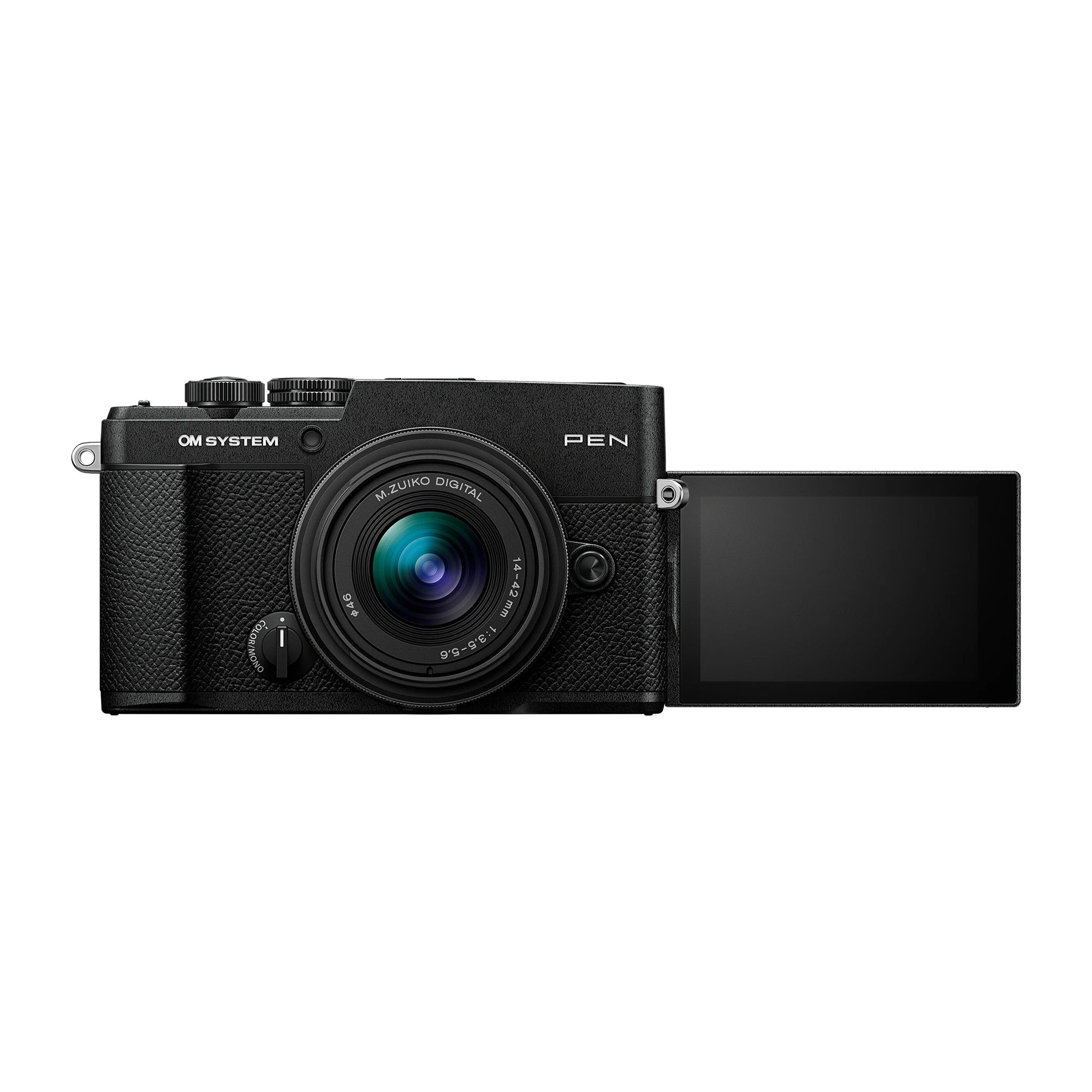 OM-System PEN with M.Zuiko Digital 14-42mm F3.5-5.6 III Lens – Black