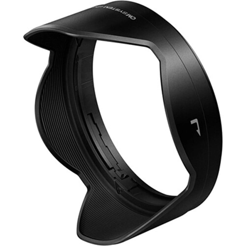 Olympus LH-66 Lens Hood Black side angle