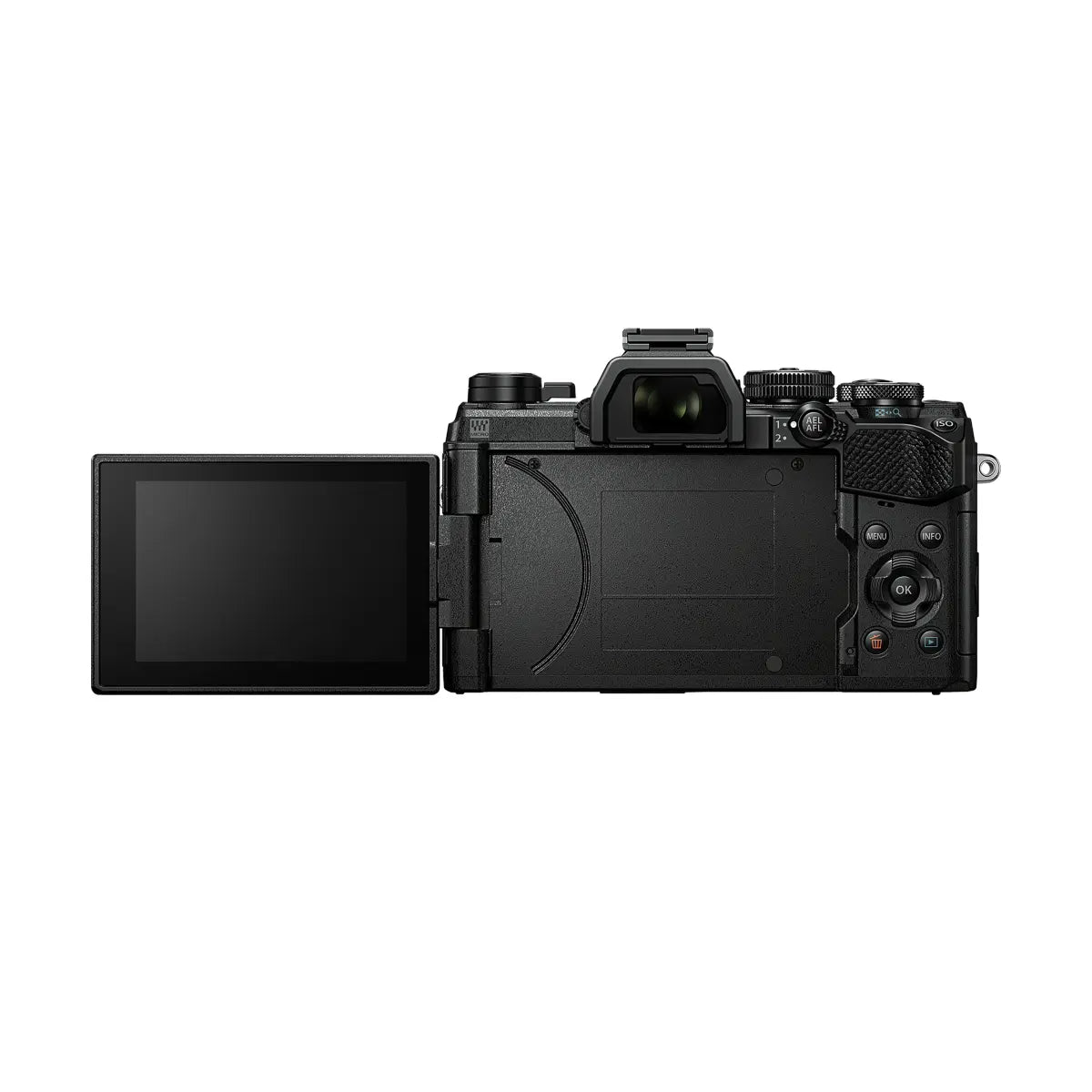Olympus OM System OM-5 Body Mirrorless Digital Camera back with screen rotated