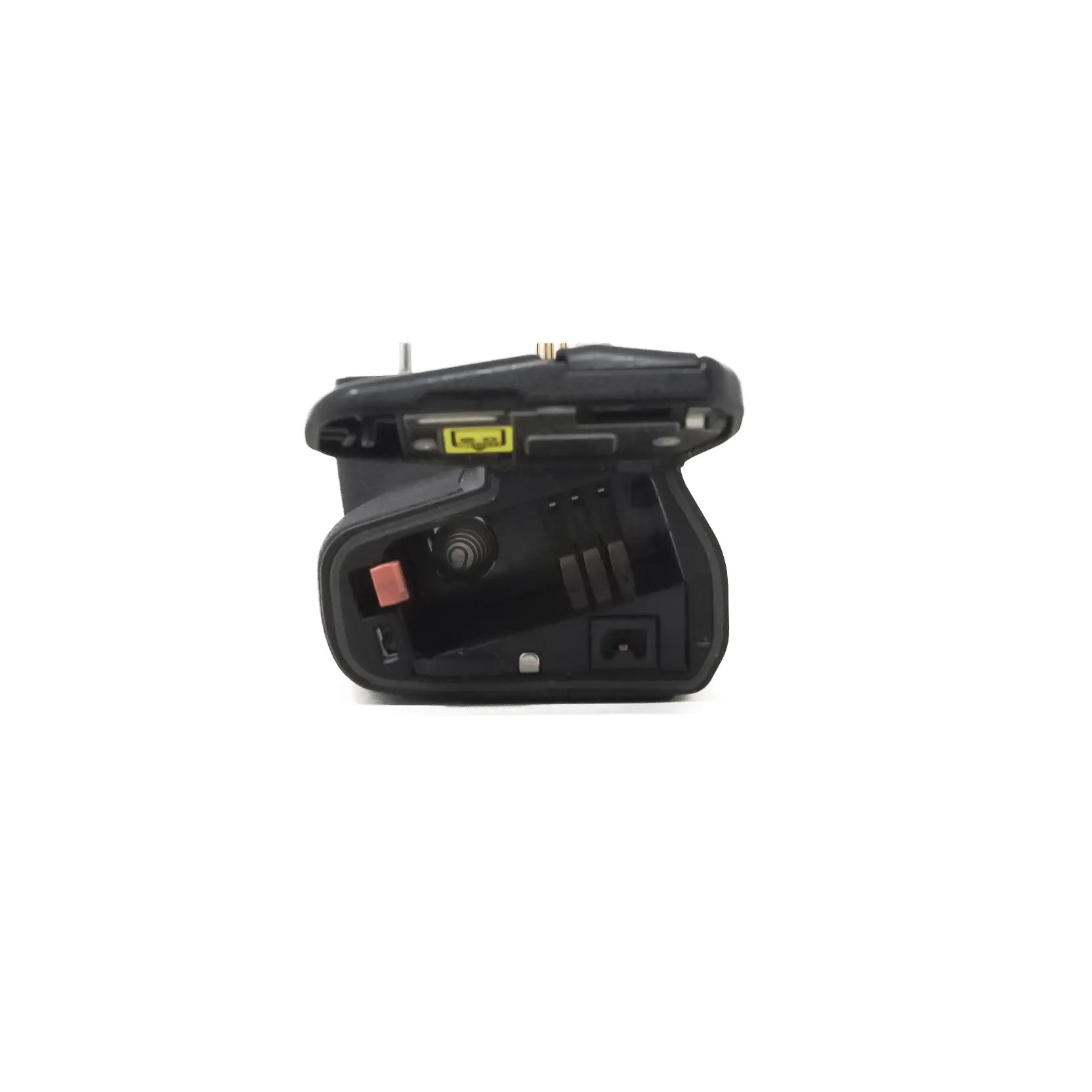 Olympus battery Grip HLD-7 for E-M1 including 2 x Hahnel batteries (SH43064) side with battery door open