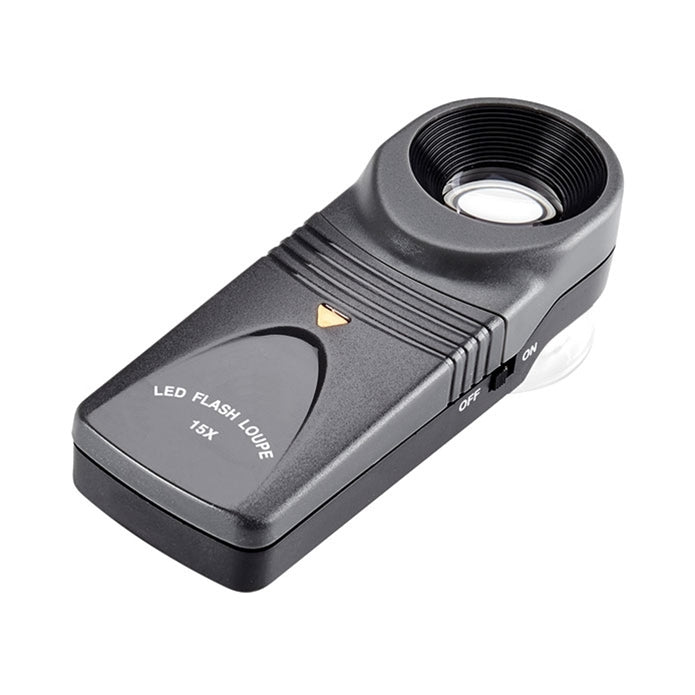 Opticron 15x21mm LED Hand Magnifier - Black