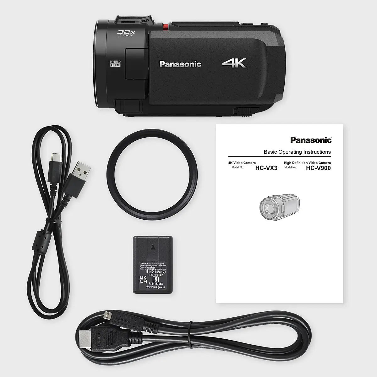 Panasonic HC-VX3E-K Ultra HD 4K Camcorder