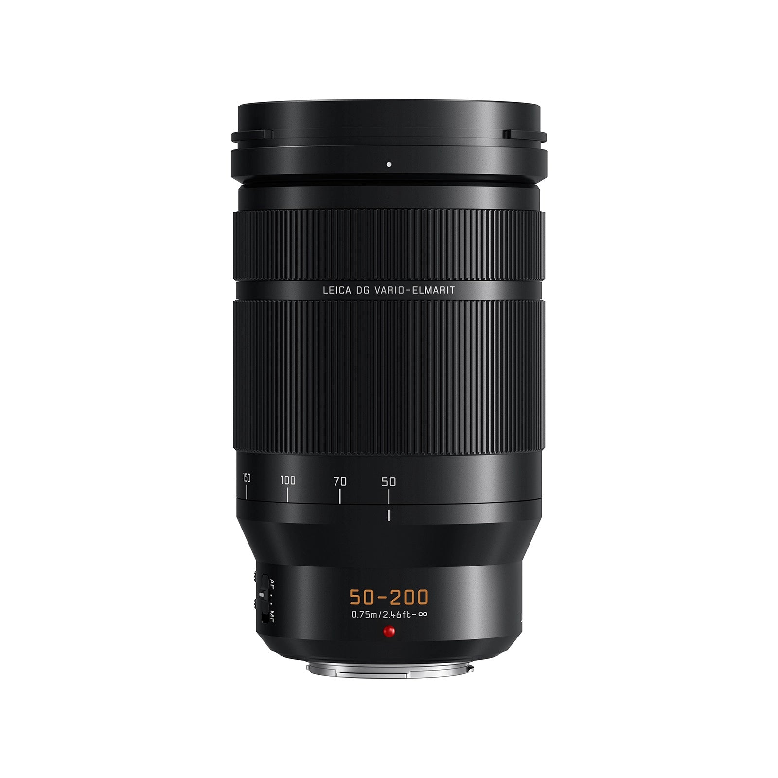 Panasonic 50-200mm f2.8-4.0 Leica DG Vario Elmarit ASPH Power O.I.S. lens top angle 2