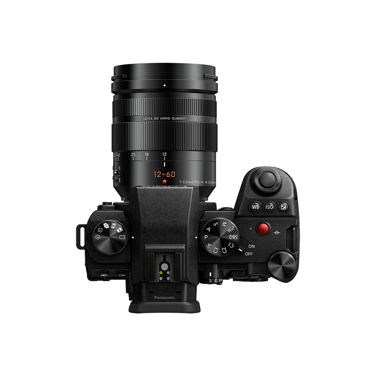 Panasonic Lumix DC-G9 II Camera + Leica 12-60mm Lens top angle