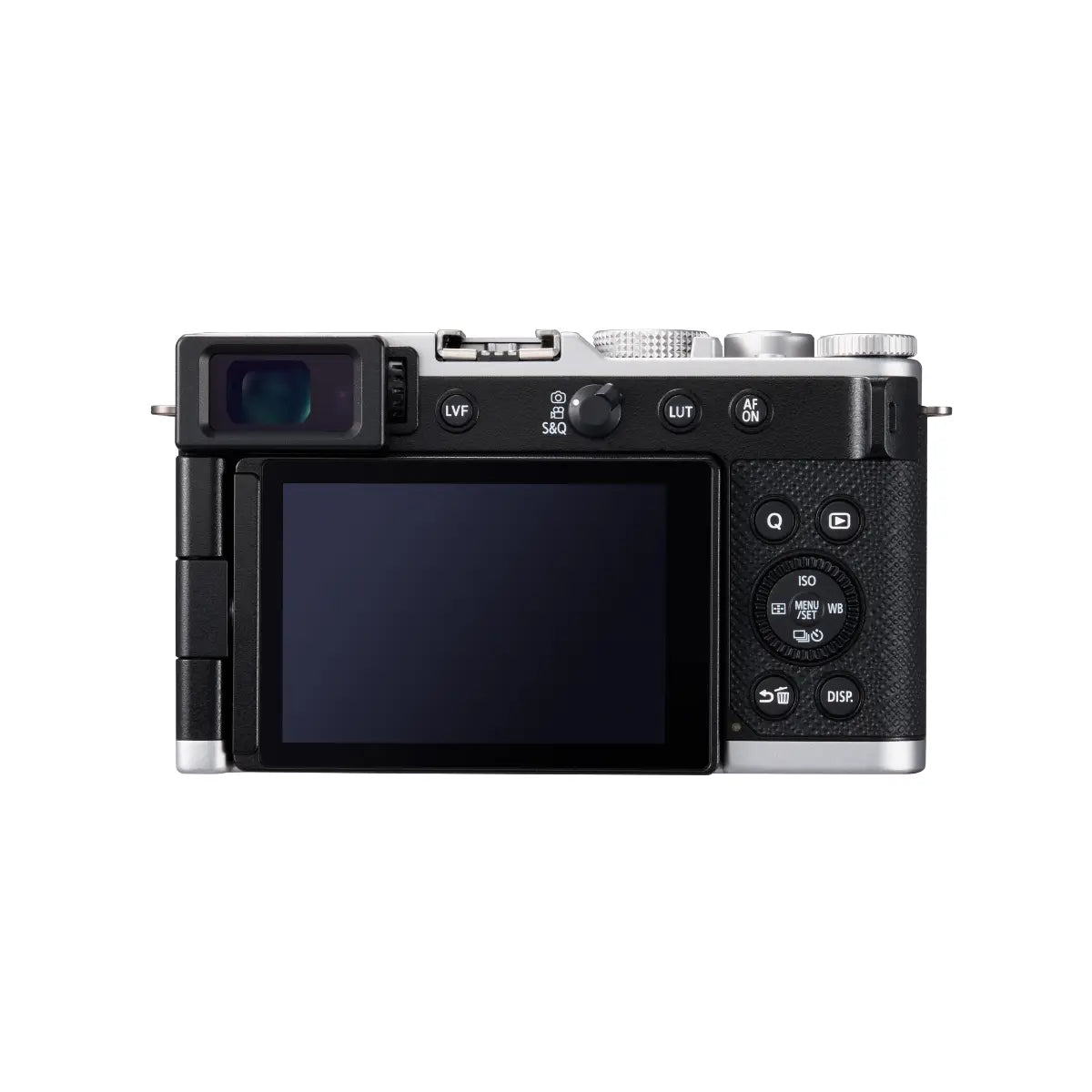 Digital camera on a white background