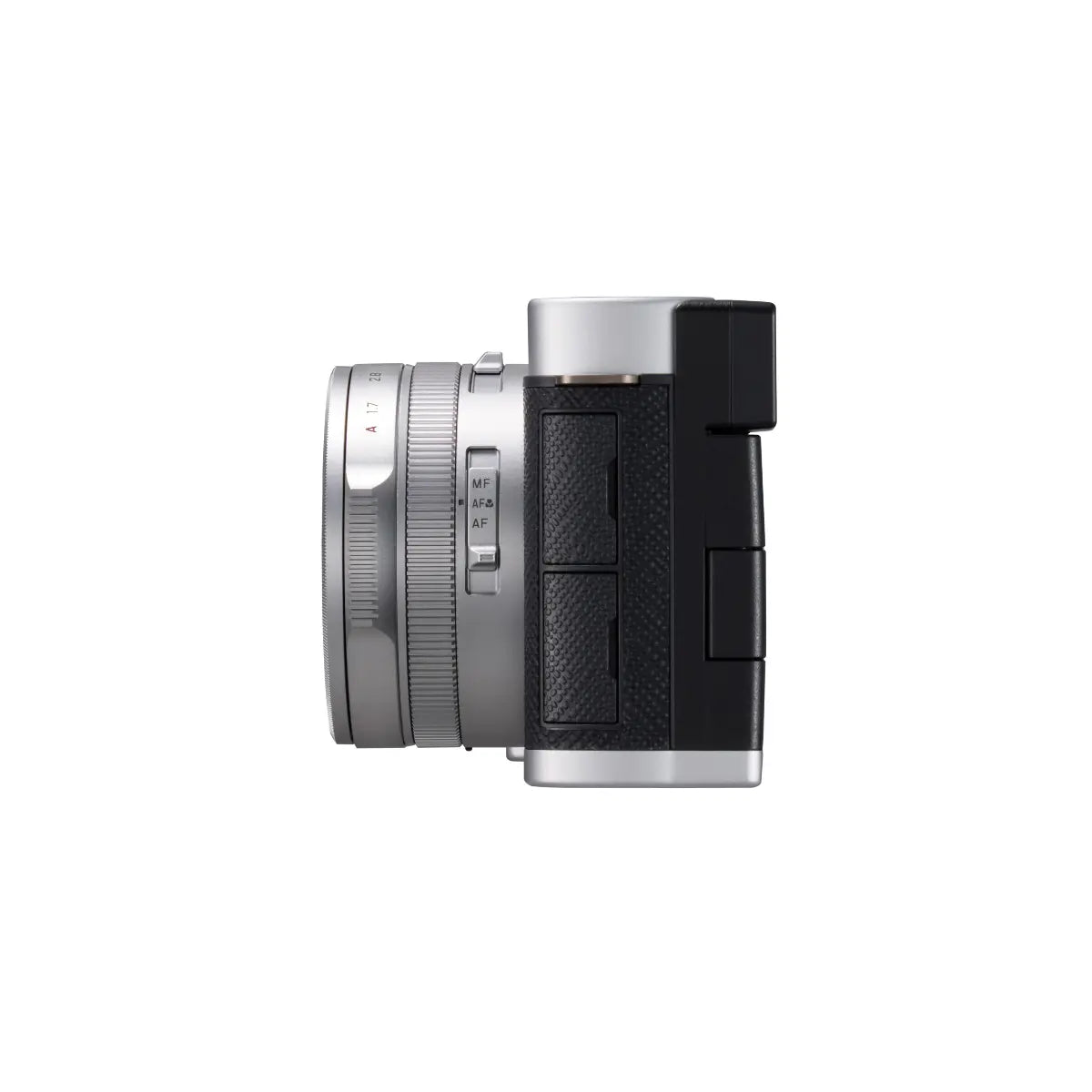Digital camera on a white background