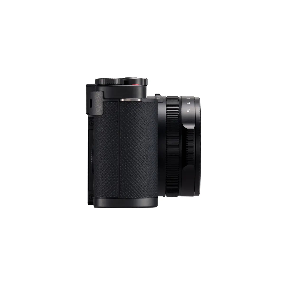 Black camera on a white background