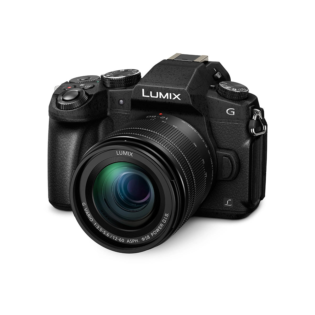 Panasonic Lumix G80 Compact System Camera With 12-60mm Lens – Black front angle 2