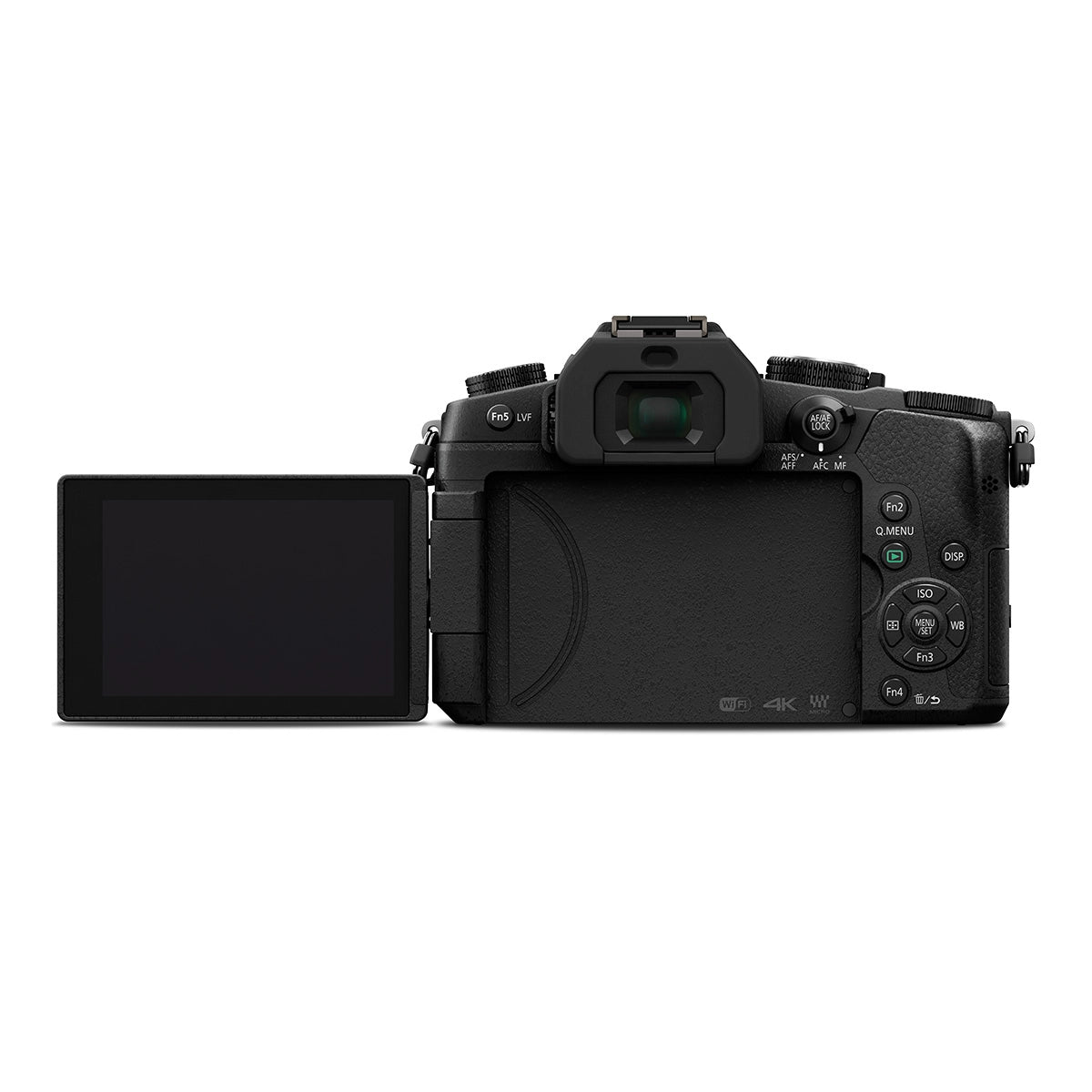 Panasonic Lumix G80 Compact System Camera With 12-60mm Lens – Black back angle with screen rotated