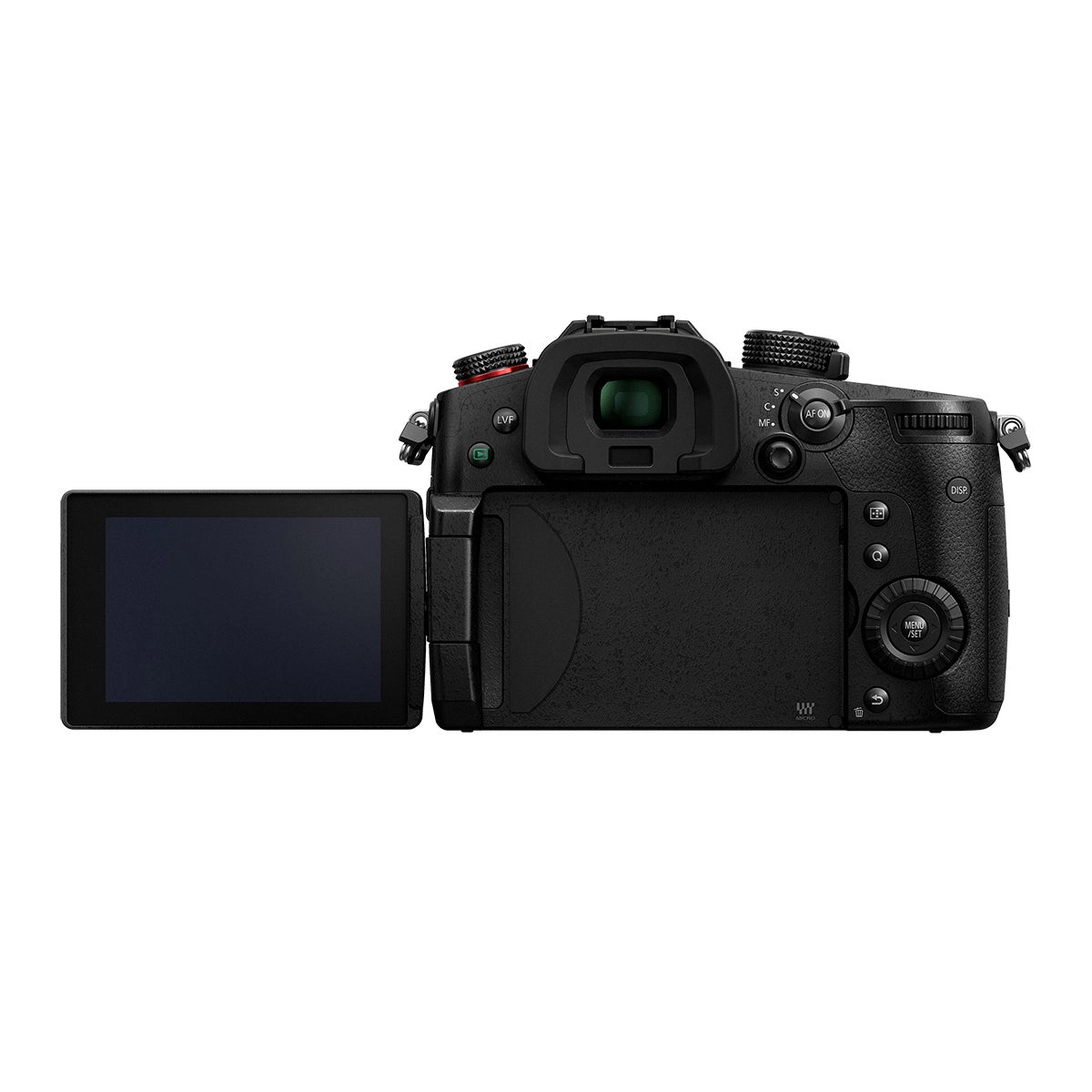 Panasonic Lumix GH5 Mark II Camera Body Only back angle with screen rotated