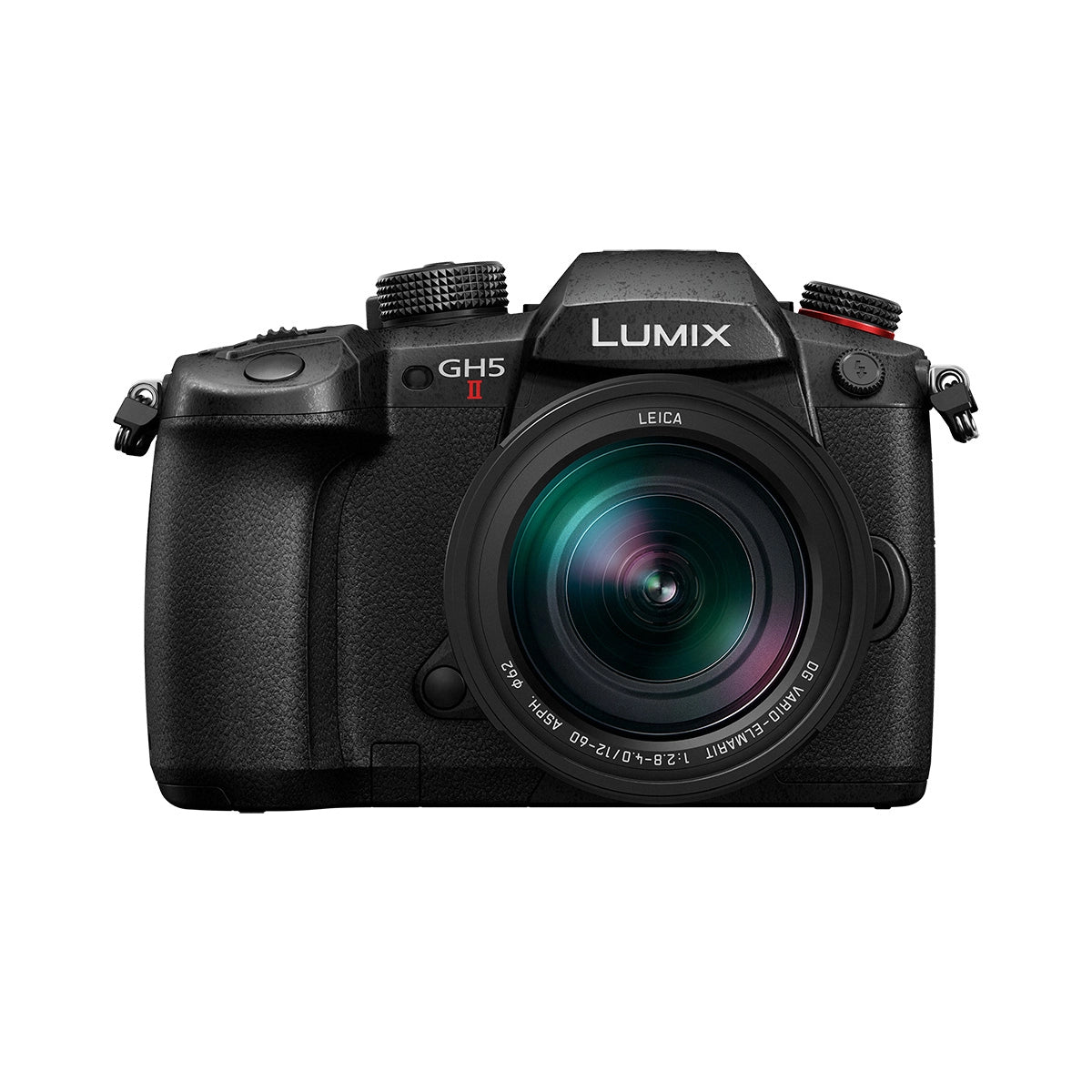 Panasonic Lumix GH5 Mark II Camera with Leica 12-60mm F3.5-F5.6 Lens Kit front angle