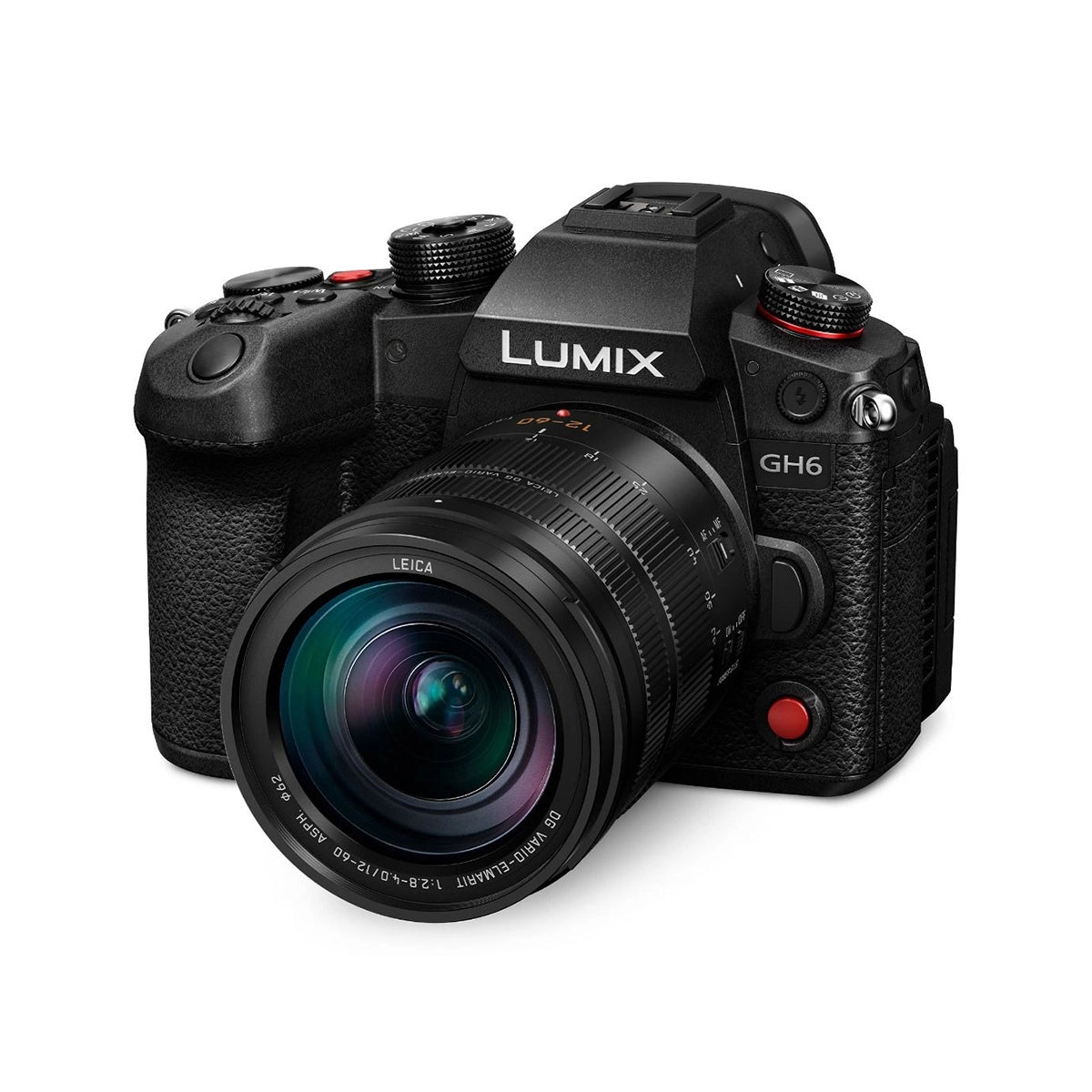 Panasonic Lumix GH6 Camera with Leica 12-60mm f2.8-f4 Lens Kit front angle 2