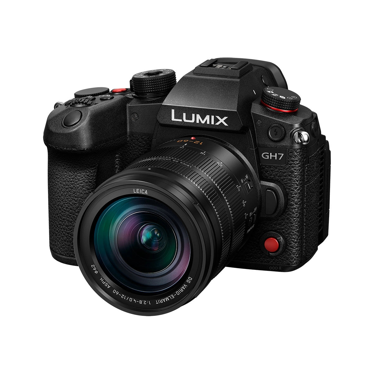 Panasonic Lumix GH7 Camera with 12-60mm Leica Lens Kit front angle 2