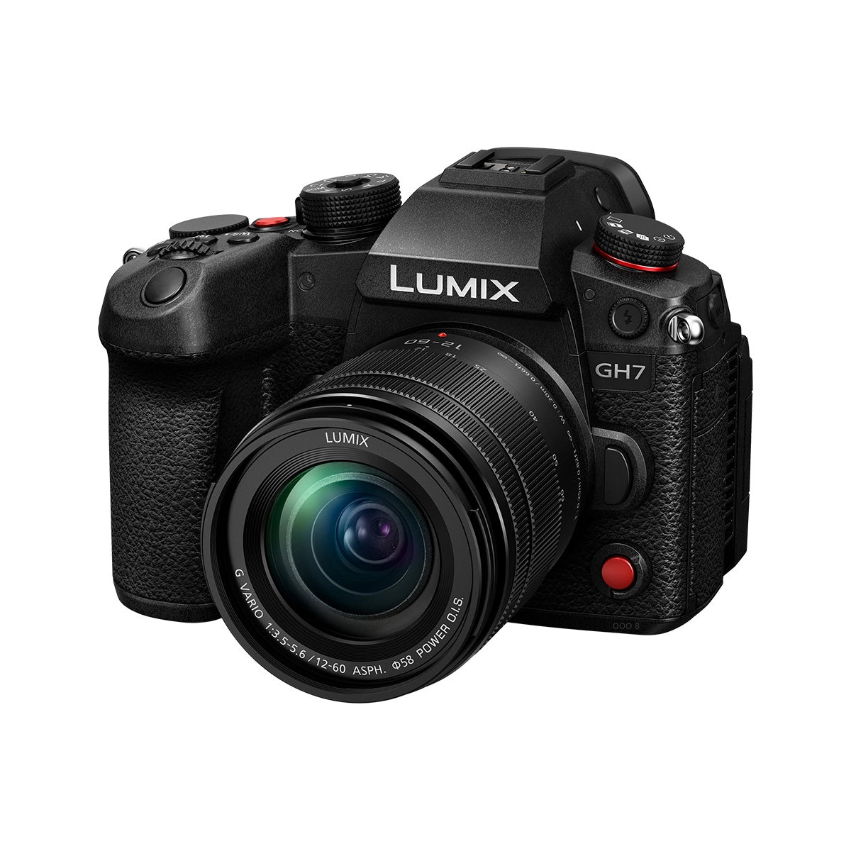 Panasonic Lumix GH7 Camera with 12-60mm Lens Kit front angle 2