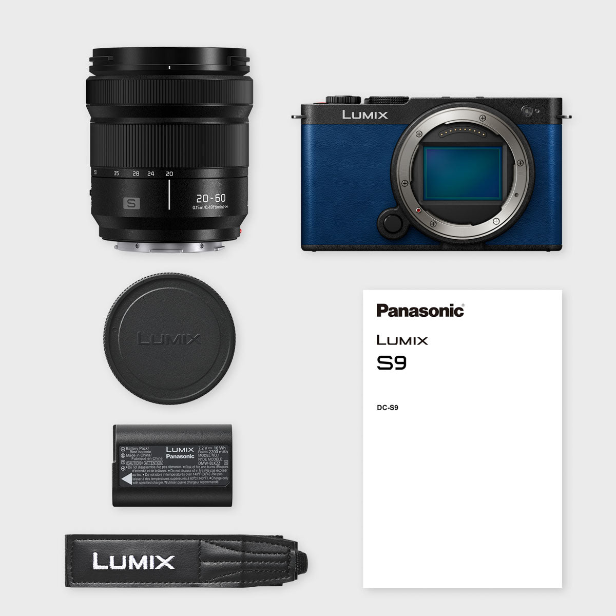 Panasonic Lumix S9 with 20-60mm Lens - Blue | Full-Frame Camera