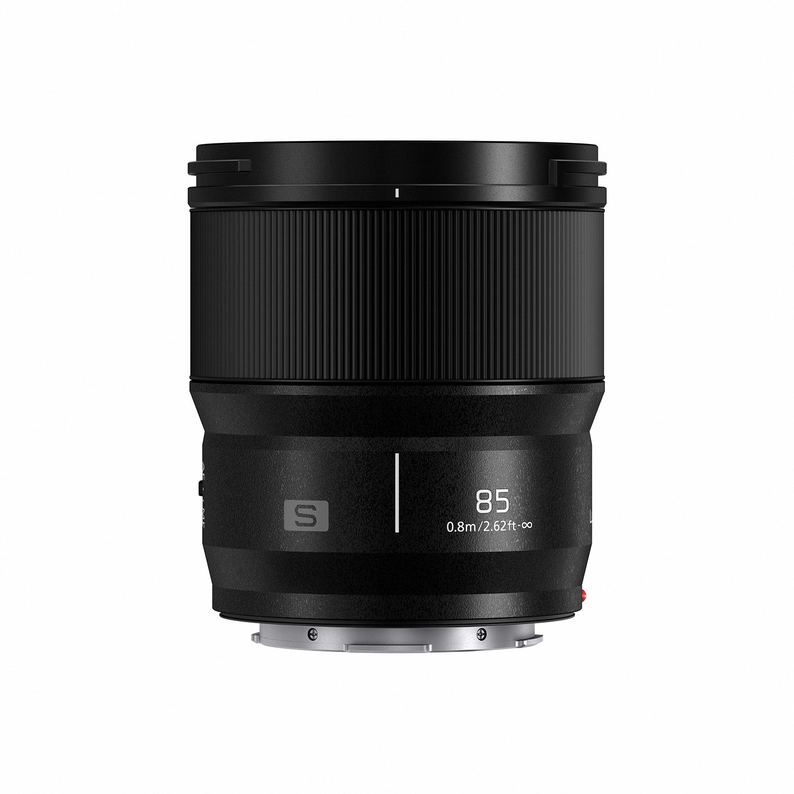 Panasonic Lumix S Series 85mm F1.8 - L mount Lens top angle 2