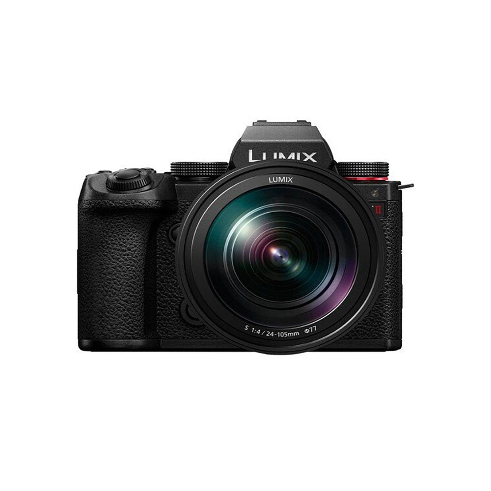 Panasonic Lumix S5II Camera with 24-105mm F4 Lens Kit front angle