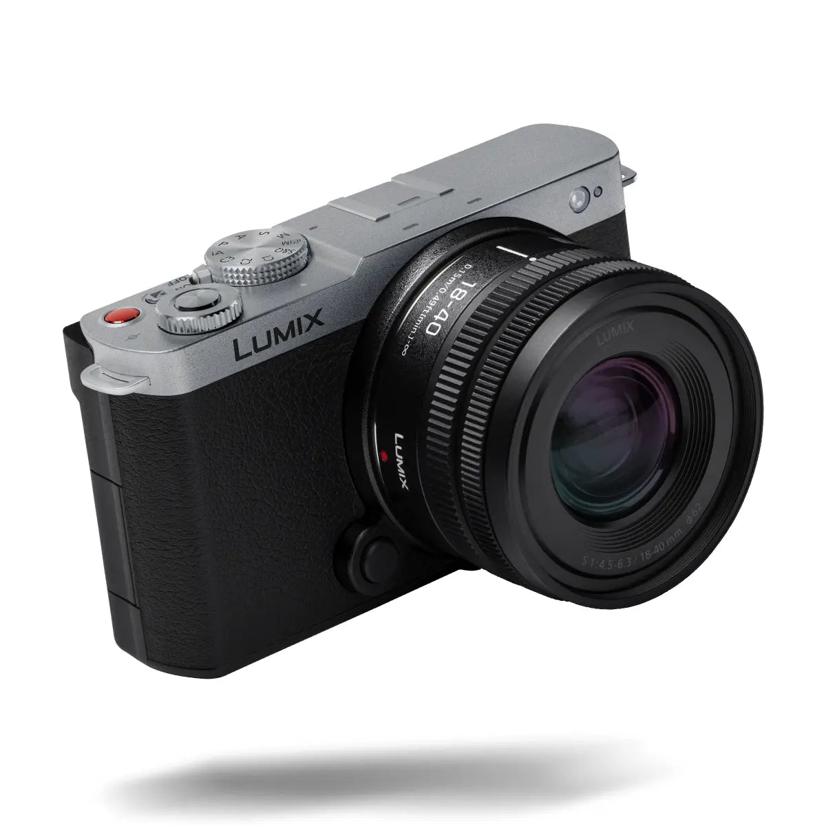 Panasonic Lumix camera on a white background