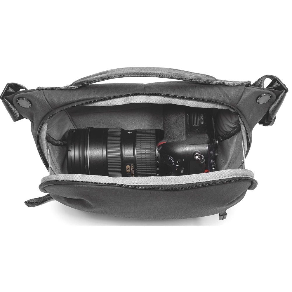 Peak Design Everyday Sling v2 6L Black top angle of main compartment