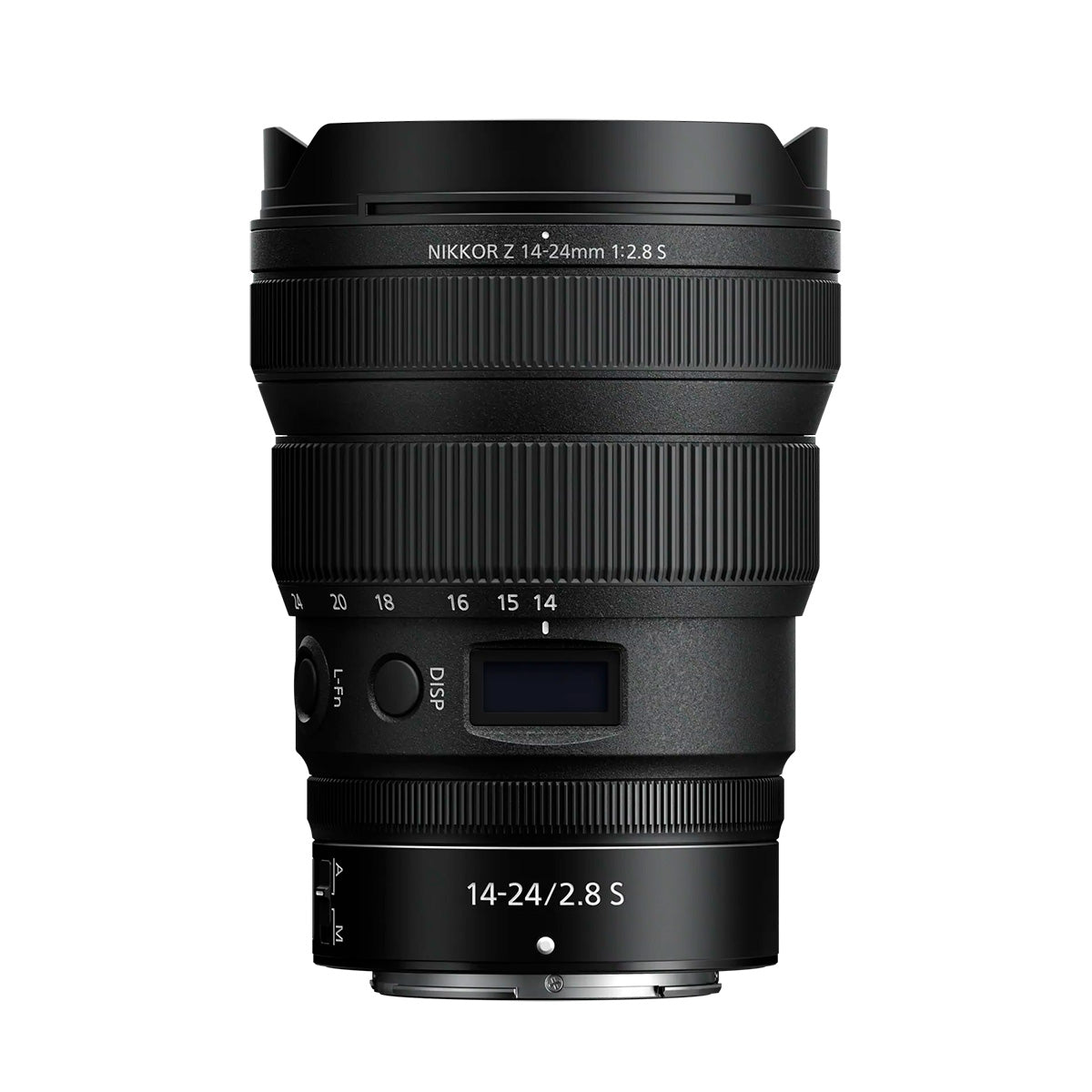 Refurbished NIKKOR Z 14-24mm f/2.8 S top angle 2