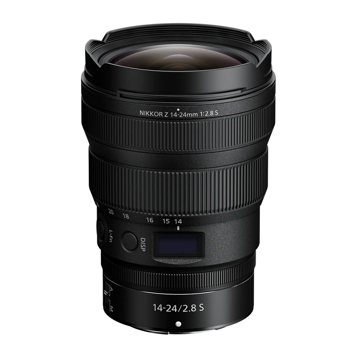 Refurbished NIKKOR Z 14-24mm f/2.8 S top angle