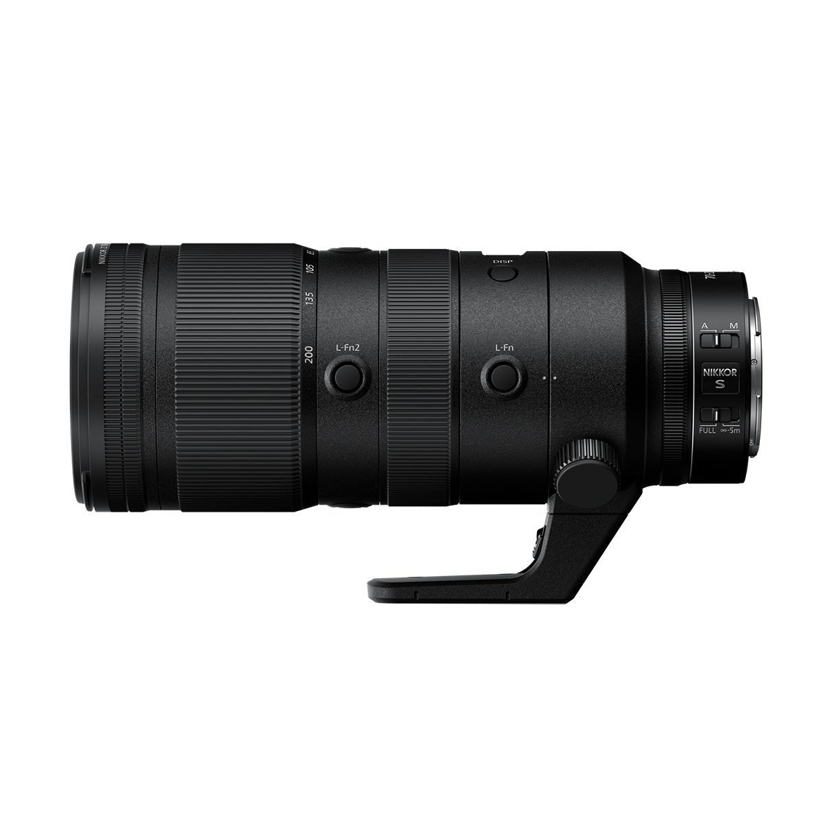 Refurbished NIKKOR Z 70-200mm f/2.8 VR S side angle 2