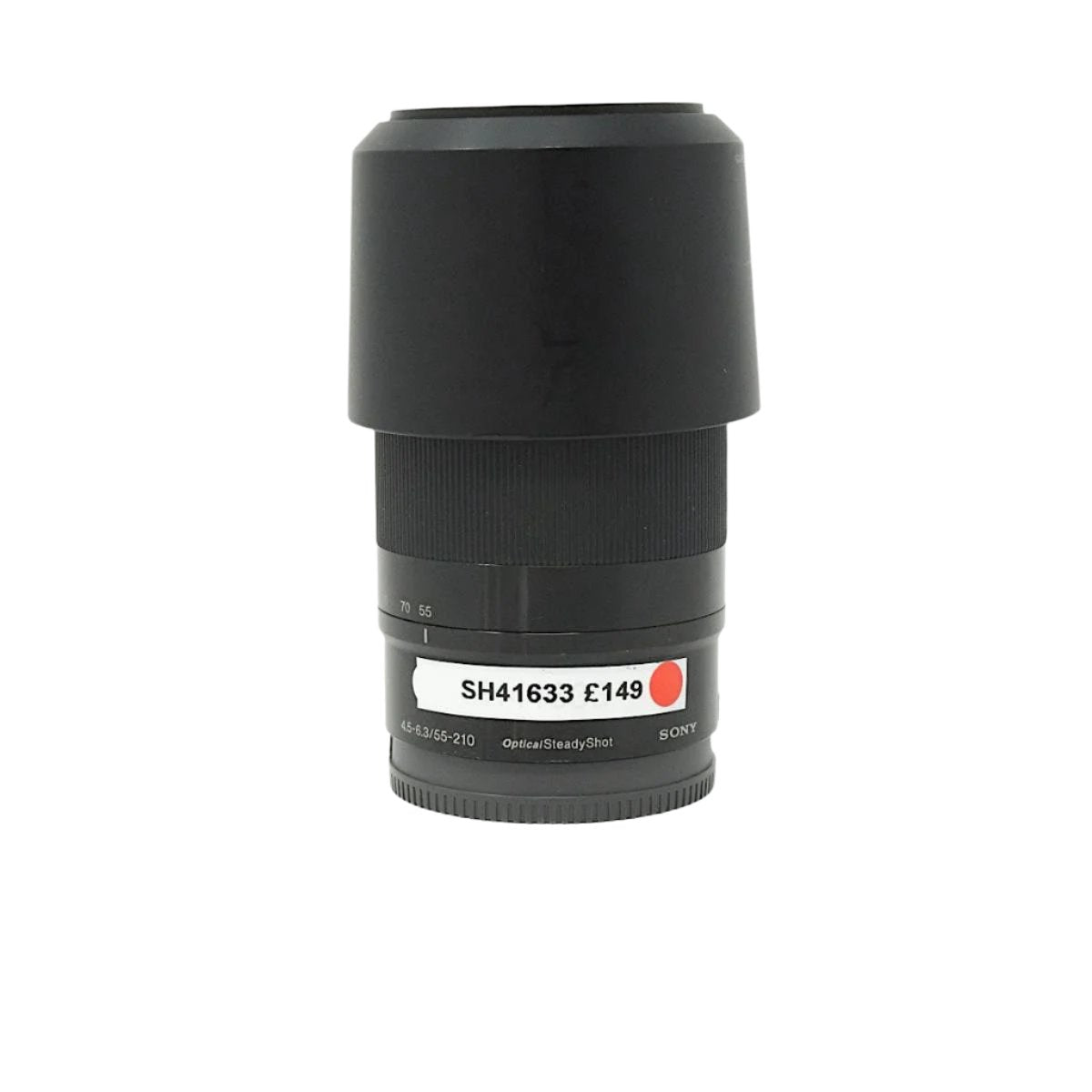 Used Sony E  55-210mm F4.5/6.3 OSS lens in Sony E-Mount (Hood SH41633)