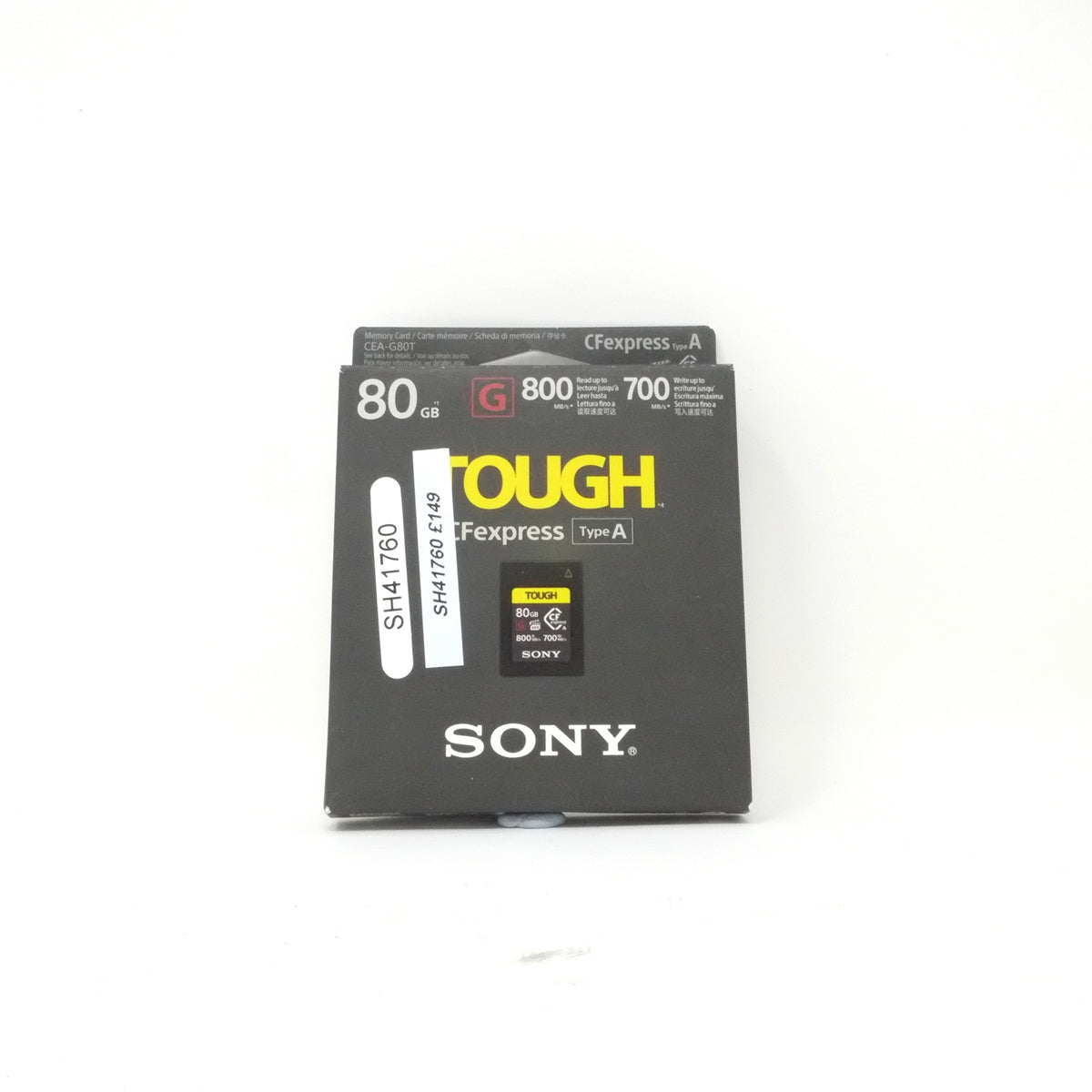 Used Sony CFExpress Type A 80GB G 800 read speed card (Boxed SH41760)