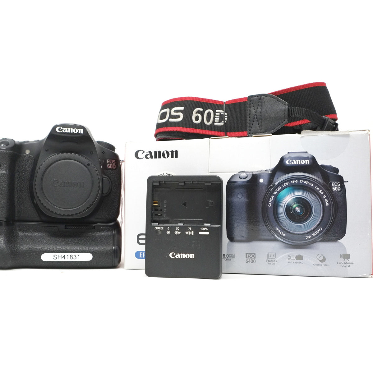 Used Canon EOS 60D DSLR + Battery grip (Boxed SH41831)