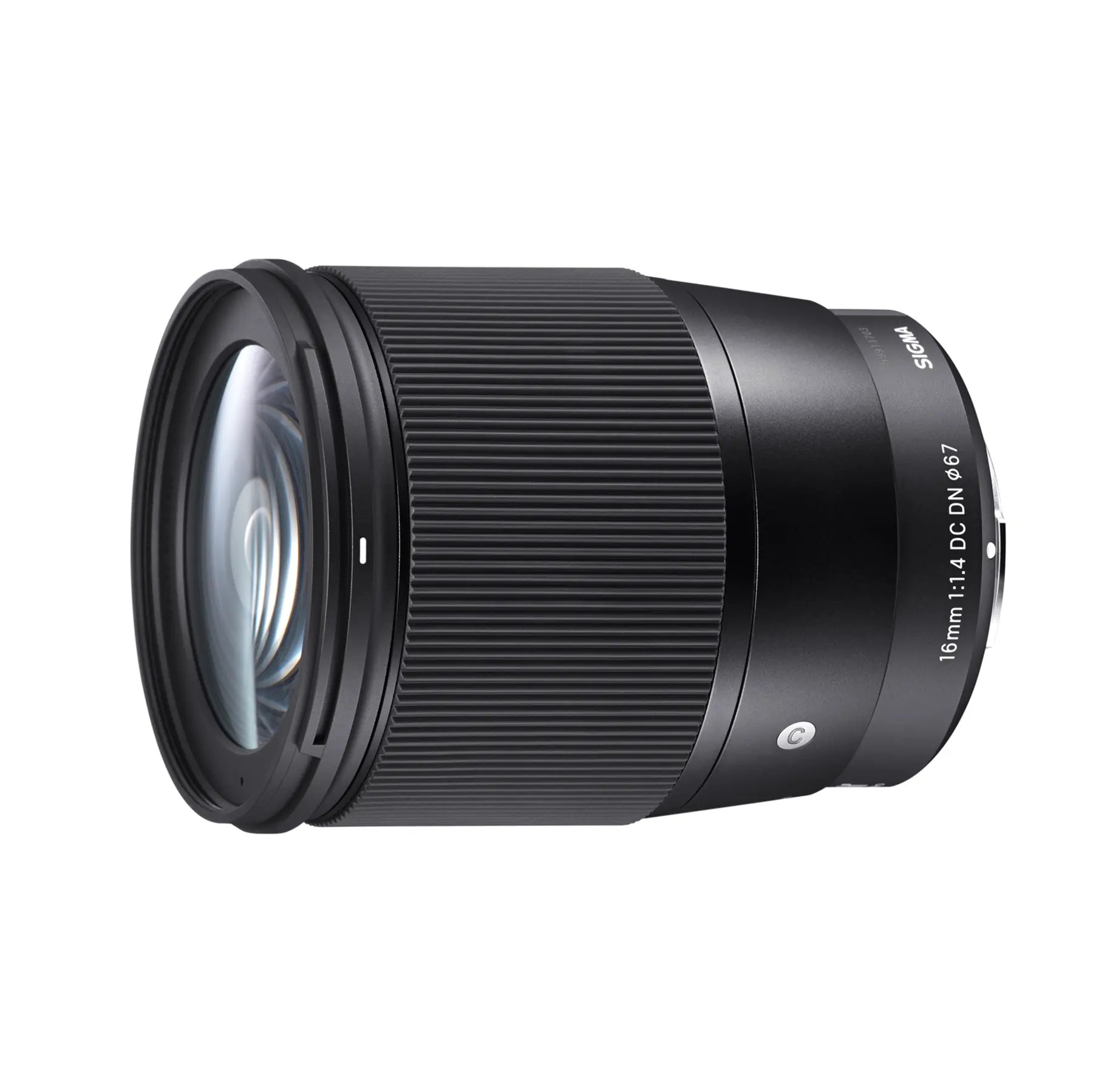 Camera lens on a white background