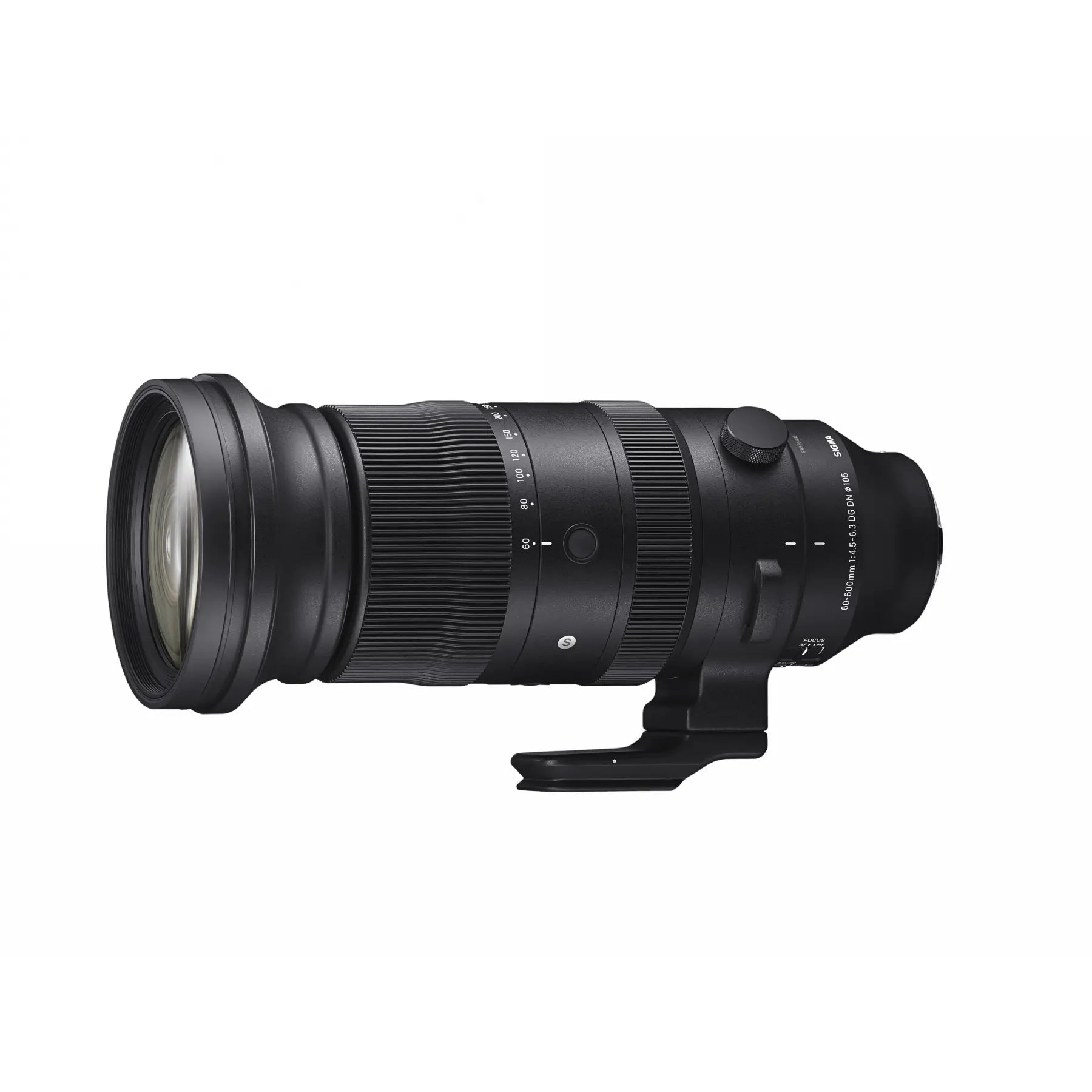 Camera lens on a white background
