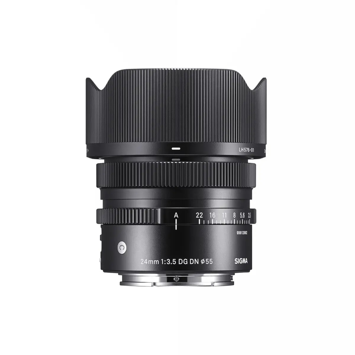 Sigma AF 24mm F/3.5 DG I Contemporary Lens - Sony E Fit top with lens hood