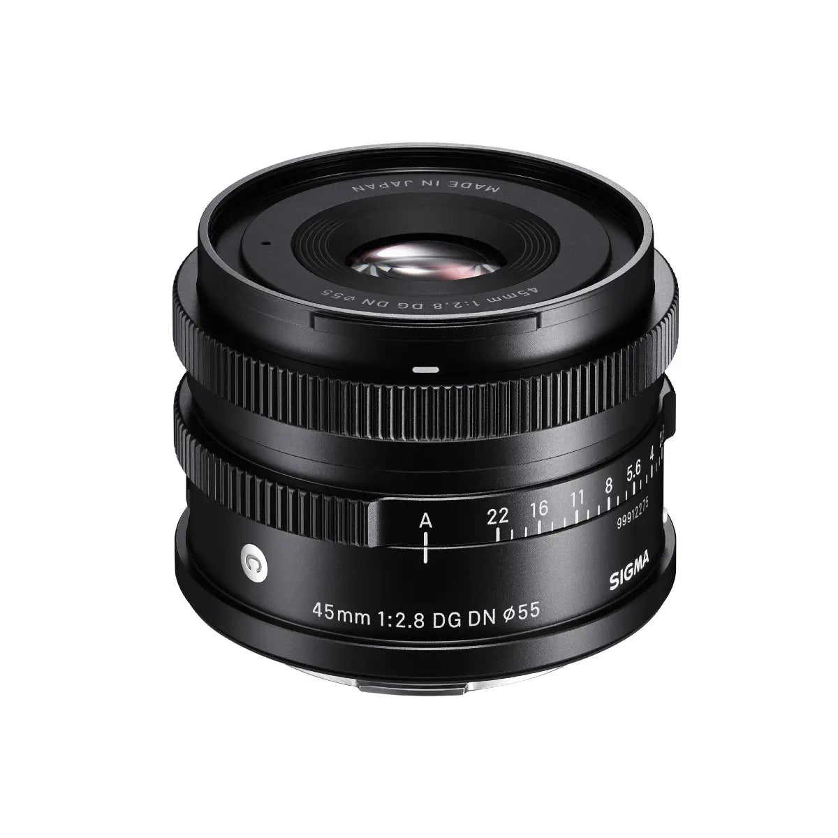 Sigma AF 45mm F/2.8 DG I Contemporary Lens - Sony E Fit top front
