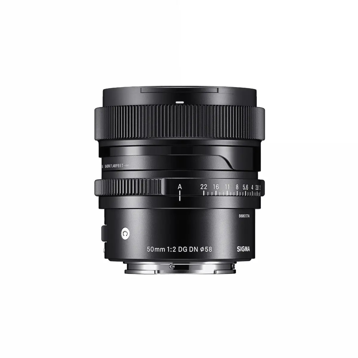Sigma AF 50mm F/2 DG I Contemporary Lens - Sony E Fit top
