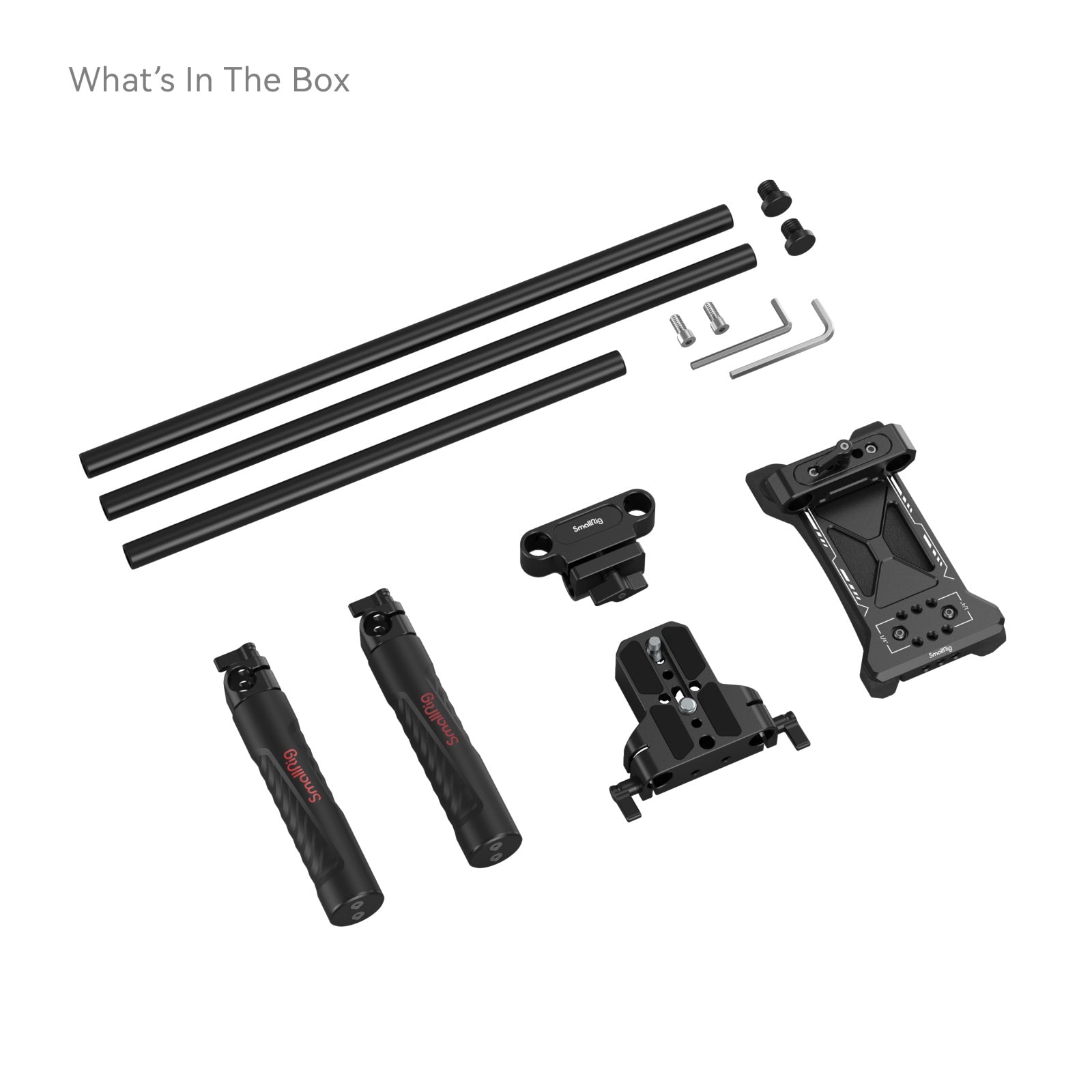 SmallRig Basic Shoulder Rig Kit 2896C product photo of contents