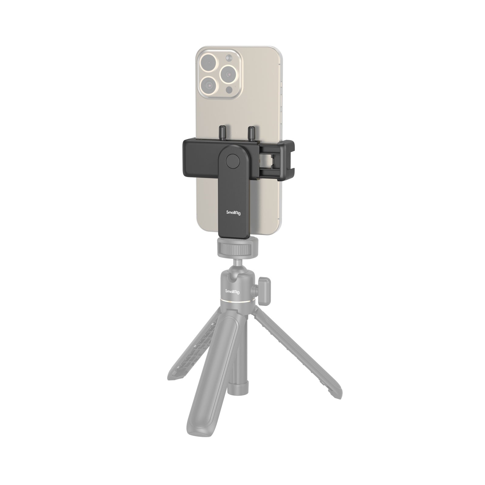 SmallRig Easy Loading & Fast Switch Smartphone Holder 4366 product photo attached to tripod