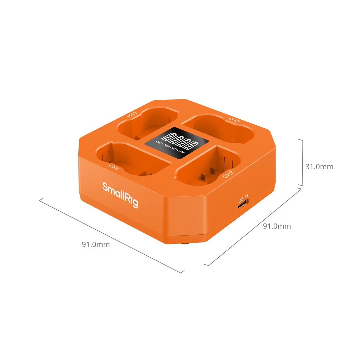 SmallRig Four-Channel Camera Battery Charger for Nikon EN-EL15c Batteries